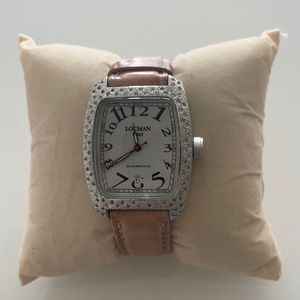 Locman diamond watch with alligator band